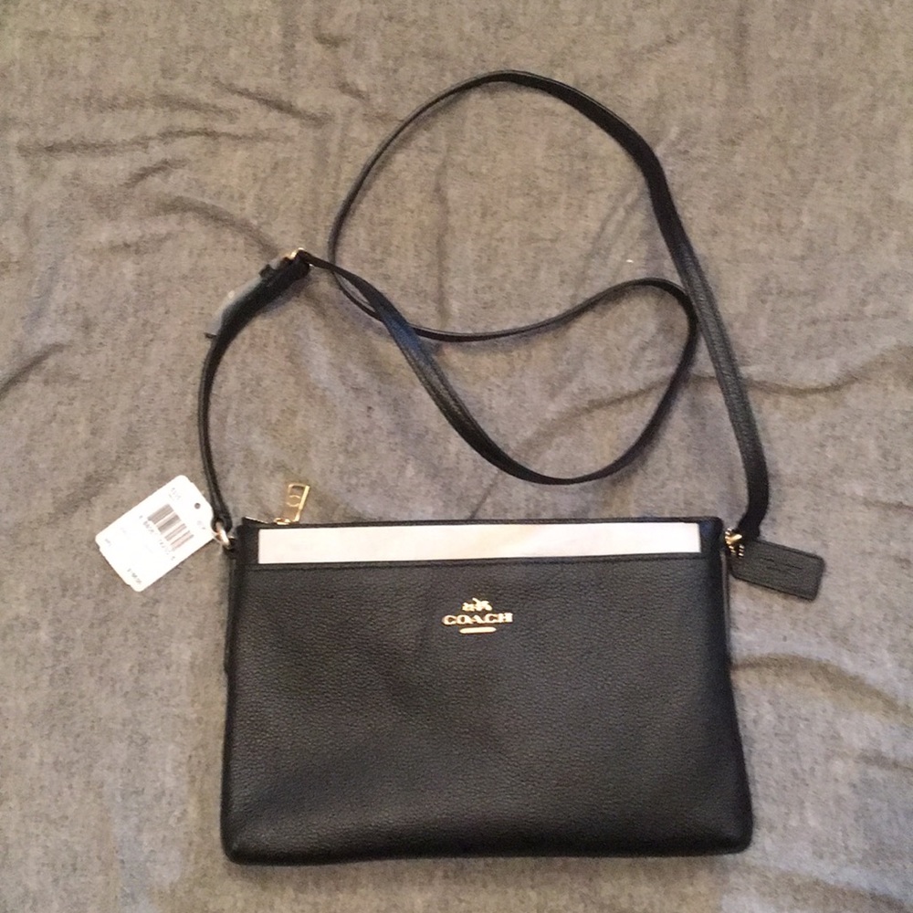 Black coach bag brand new with tags never used